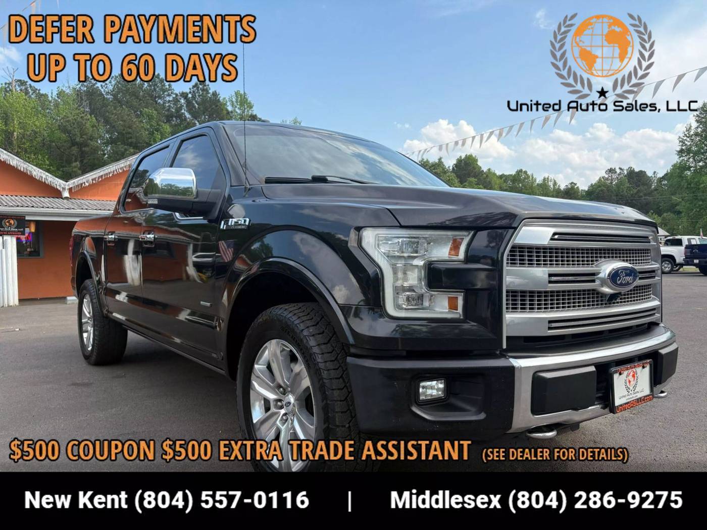 2015 Ford F-150 Platinum — Pickup Truck — 107,145 mi — Providence Forge, VA