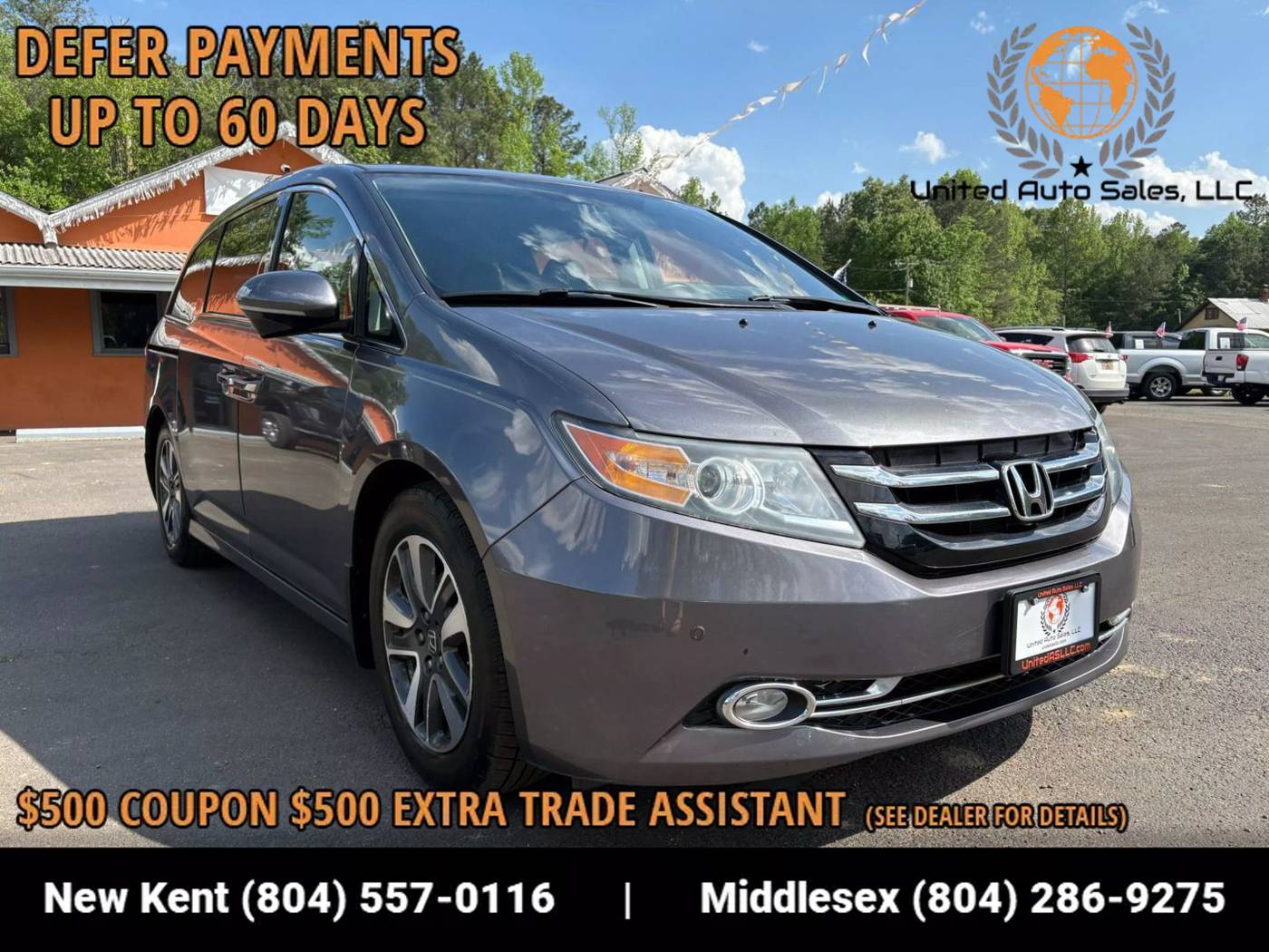 2014 Honda Odyssey Touring — Minivan — 117,710 mi — Providence Forge, VA
