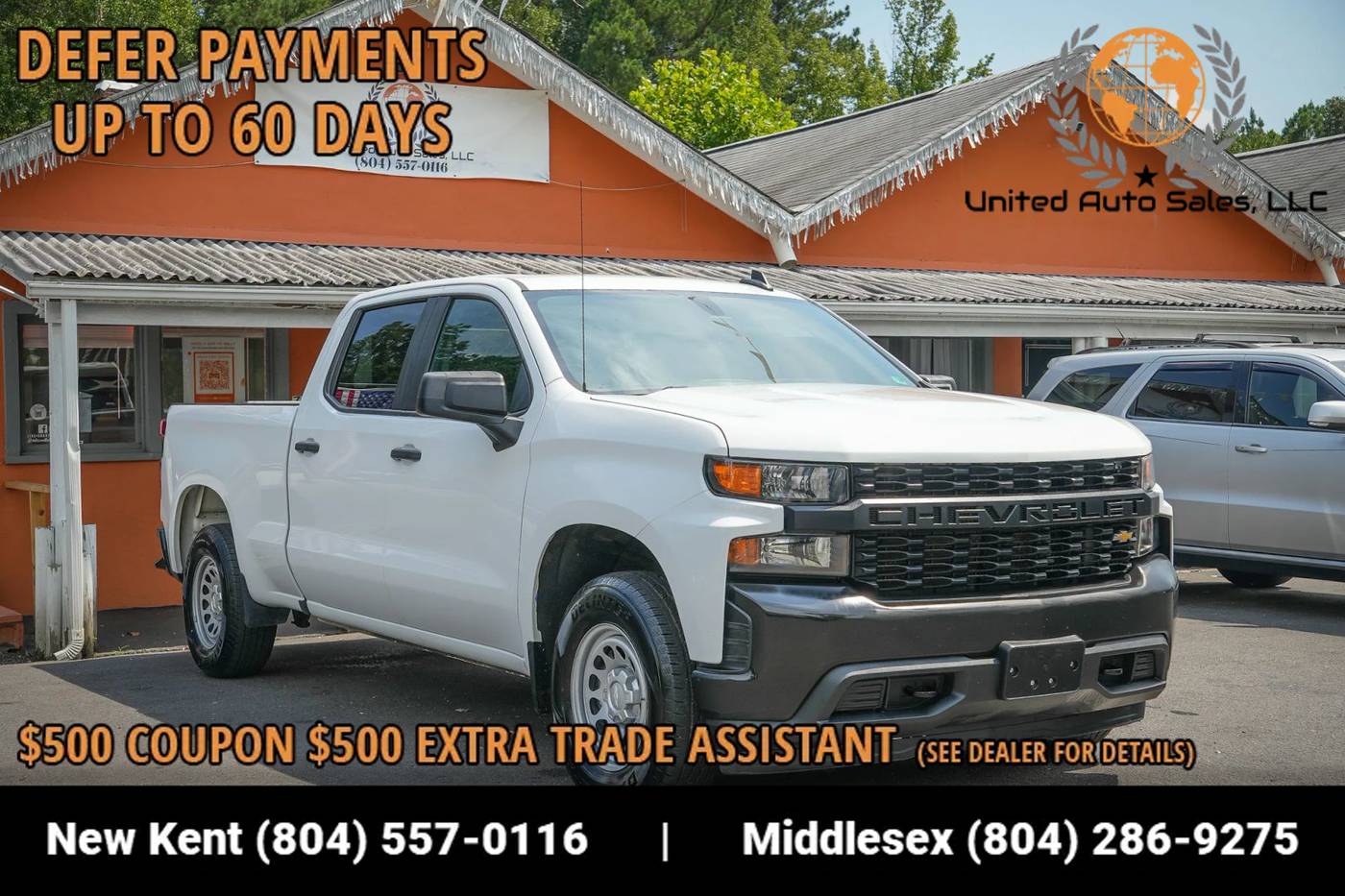 2021 Chevrolet Silverado 1500 WT — Pickup Truck — 124,625 mi — Providence Forge, VA