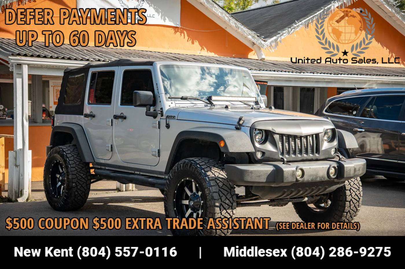 2015 Jeep Wrangler Sport — SUV — 69,620 mi — Providence Forge, VA
