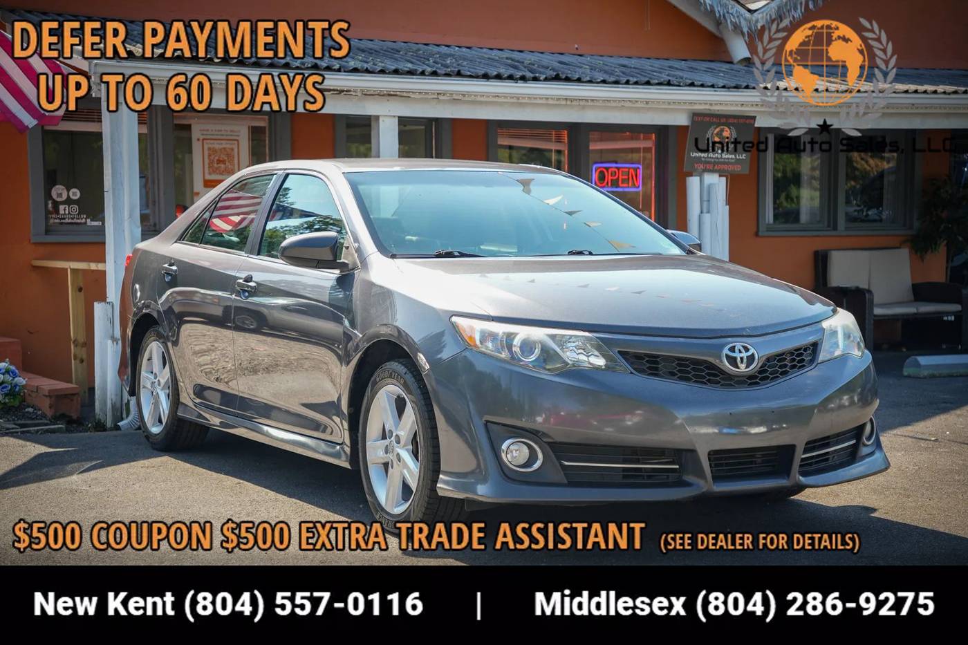2014 Toyota Camry SE — Sedan — 156,431 mi — Providence Forge, VA