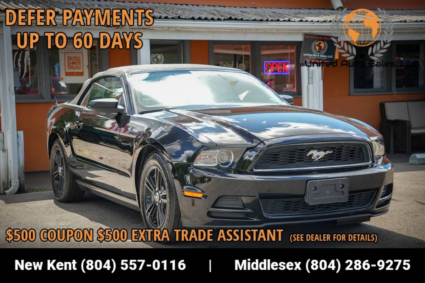 2014 Ford Mustang V6 — Convertible — 94,000 mi — Providence Forge, VA