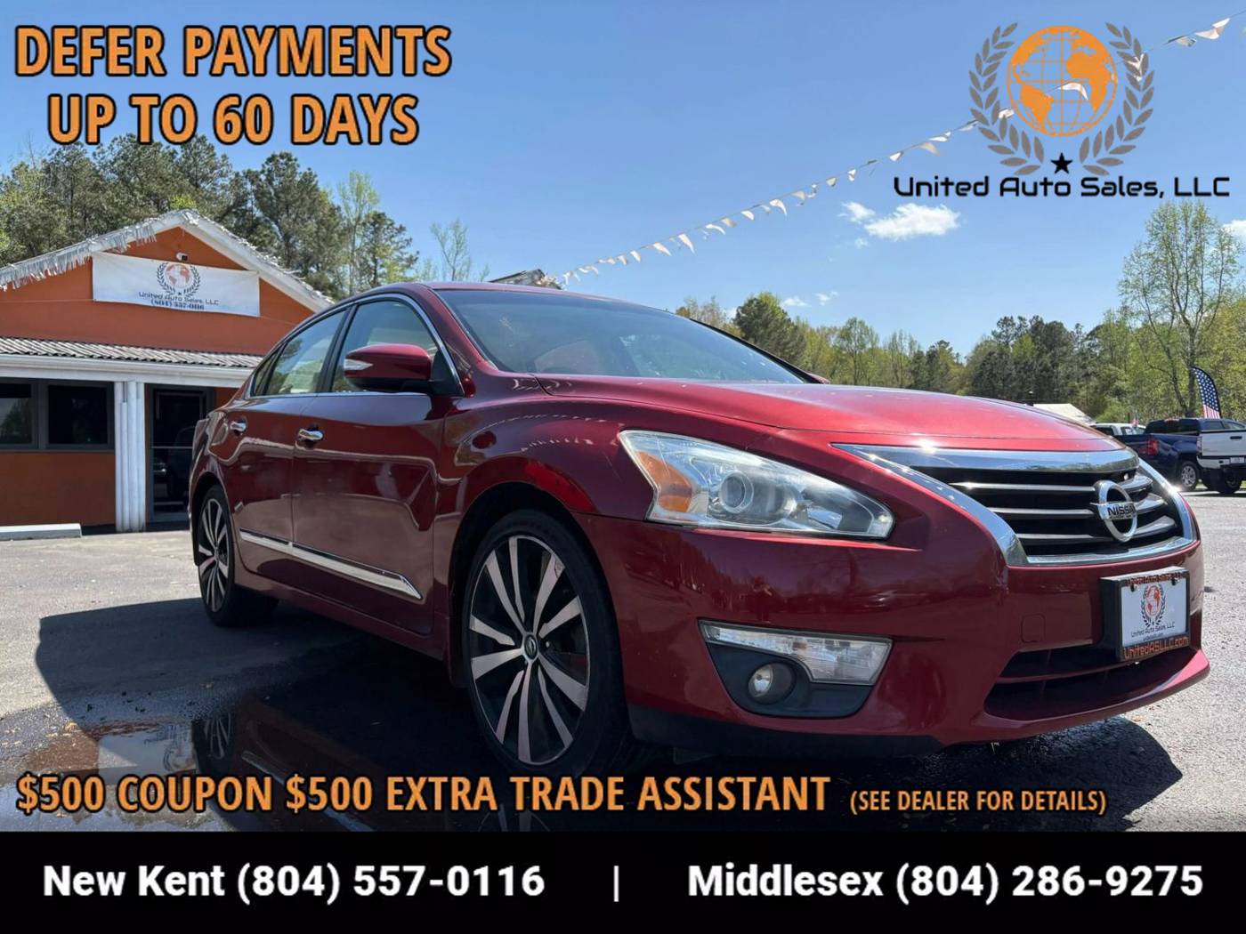 2015 Nissan Altima 2.5 SV — Sedan — 124,945 mi — Providence Forge, VA