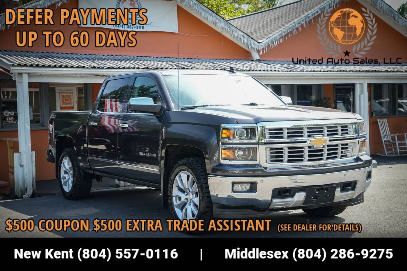 2015 Chevrolet Silverado 1500 LTZ — Pickup Truck — 158,000 mi — Providence Forge, VA