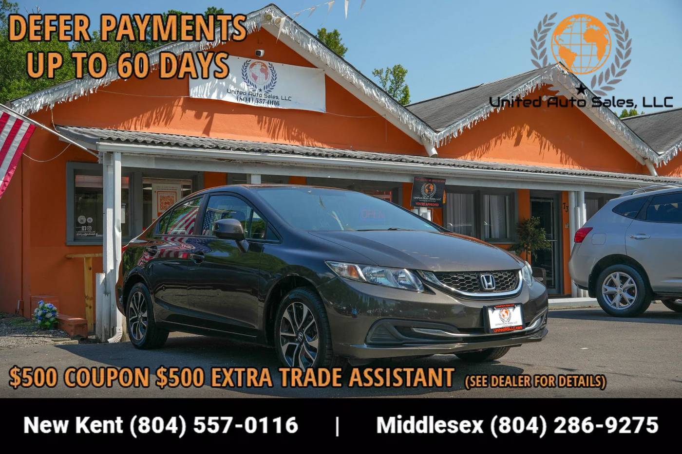 2013 Honda Civic EX — Sedan — 155,951 mi — Providence Forge, VA