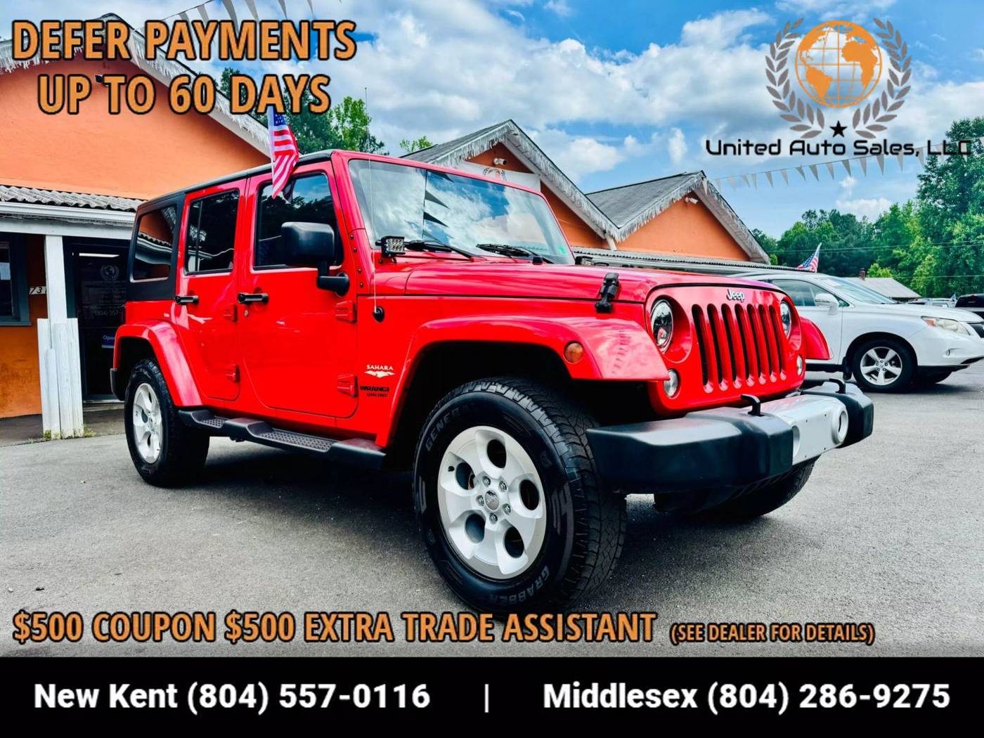 2015 Jeep Wrangler Sahara — SUV — 161,686 mi — Providence Forge, VA