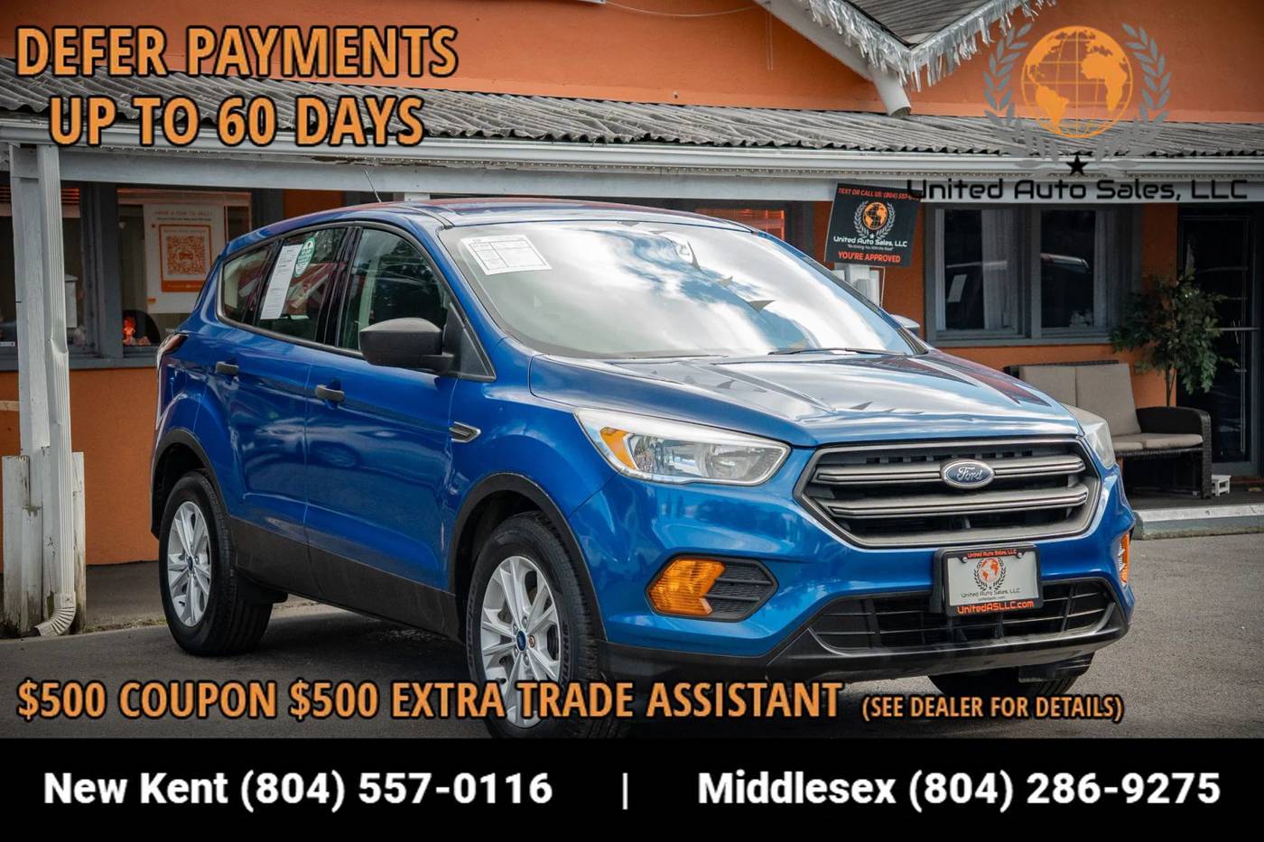 2017 Ford Escape S — SUV — 187,345 mi — Providence Forge, VA