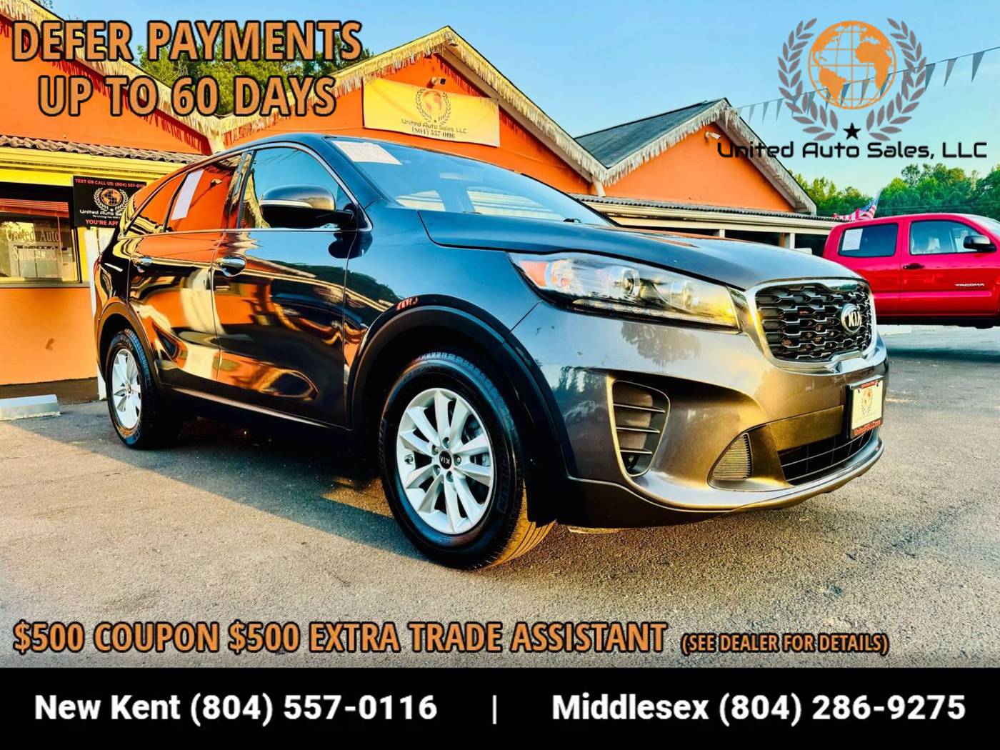 2019 Kia Sorento LX V6 — SUV — 98,393 mi — Providence Forge, VA