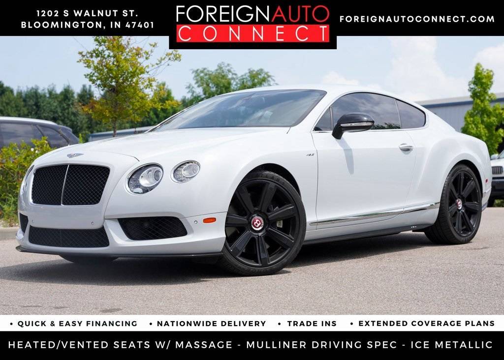 2015 Bentley Continental GT V8 S — Coupe — 42,499 mi — Bloomington, IN