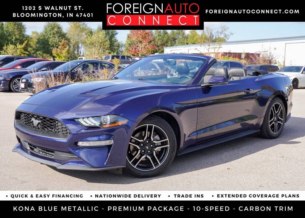 2019 Ford Mustang EcoBoost Premium — Convertible — 92,940 mi — Bloomington, IN