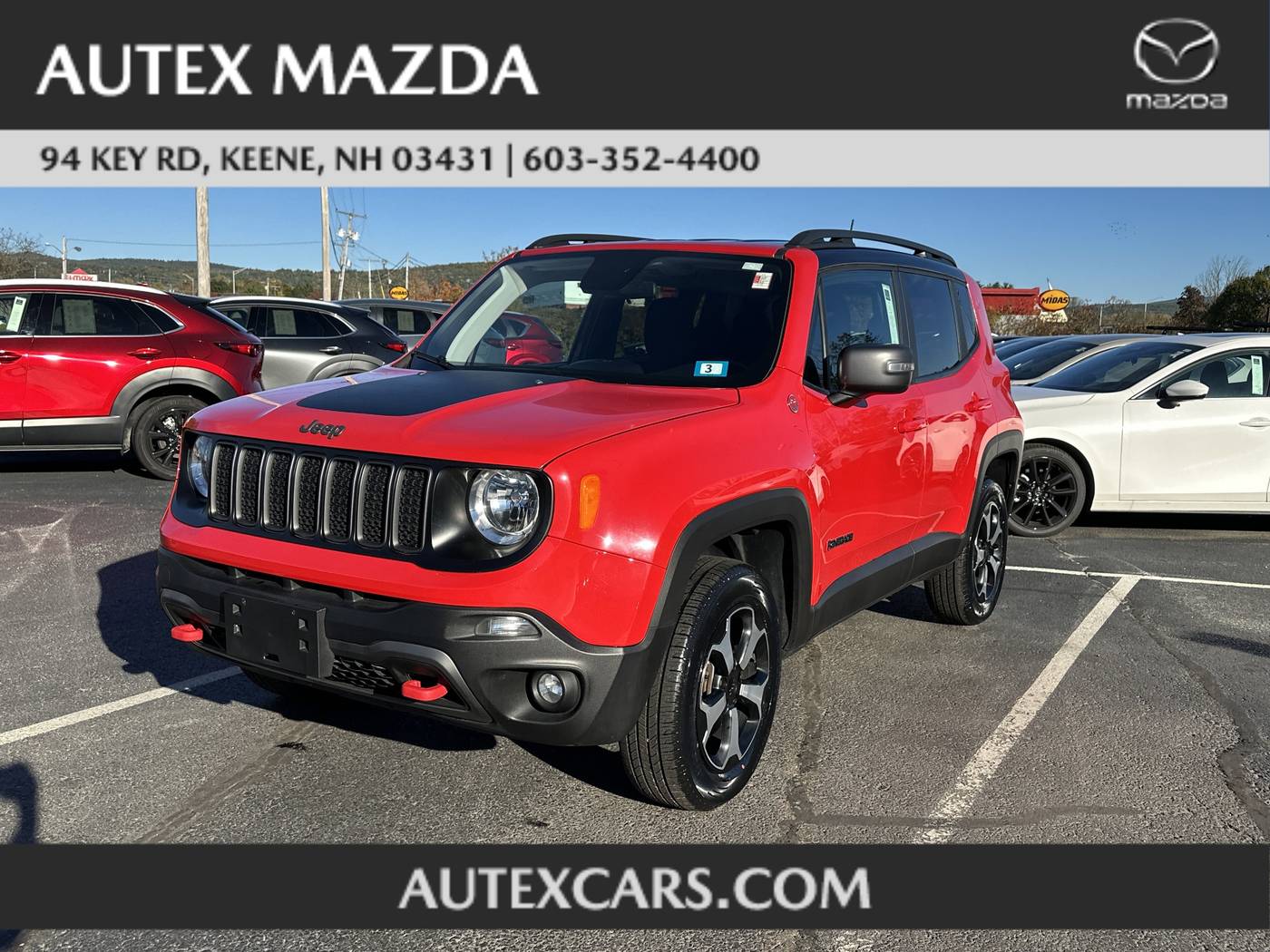 2020 Jeep Renegade Trailhawk — SUV — 55,768 mi — Keene, NH