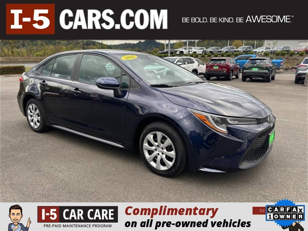 2022 Toyota Corolla LE — Sedan — 71,868 mi — Chehalis, WA