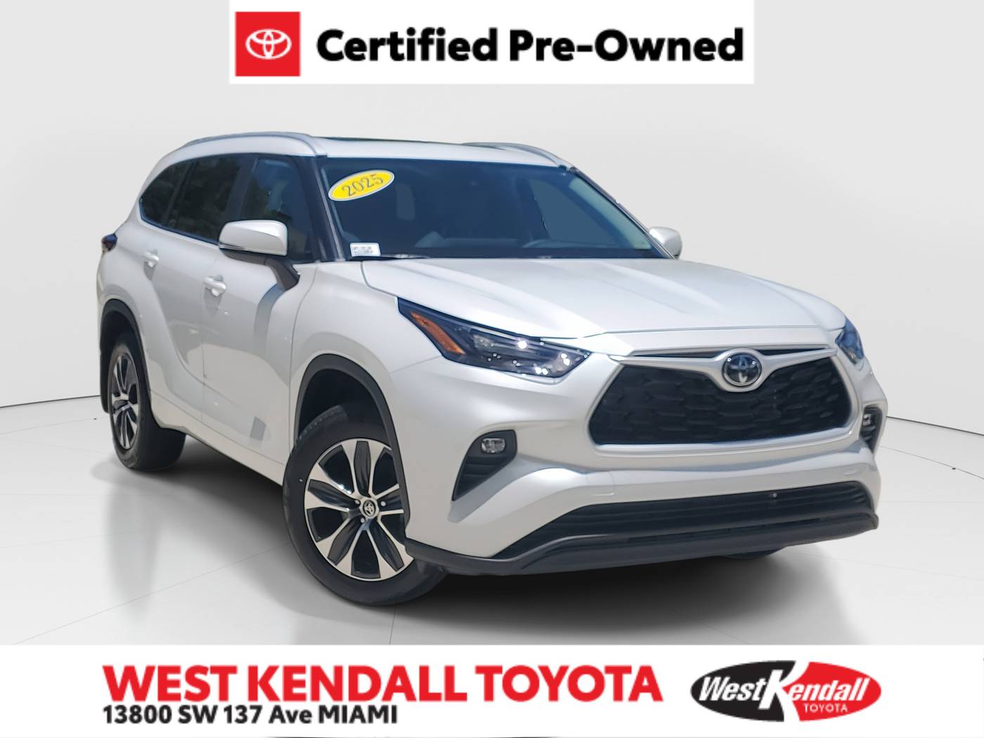 2025 Toyota Highlander XLE — SUV — 111 mi — Miami, FL