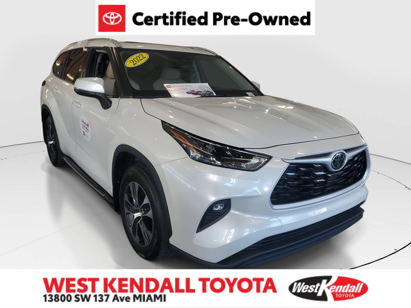 2022 Toyota Highlander XLE — SUV — 27,659 mi — Miami, FL