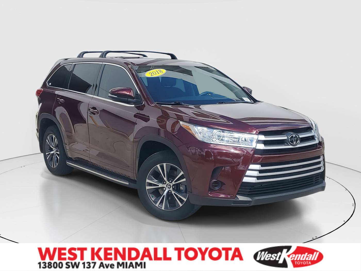 2018 Toyota Highlander LE V6 — SUV — 27,800 mi — Miami, FL