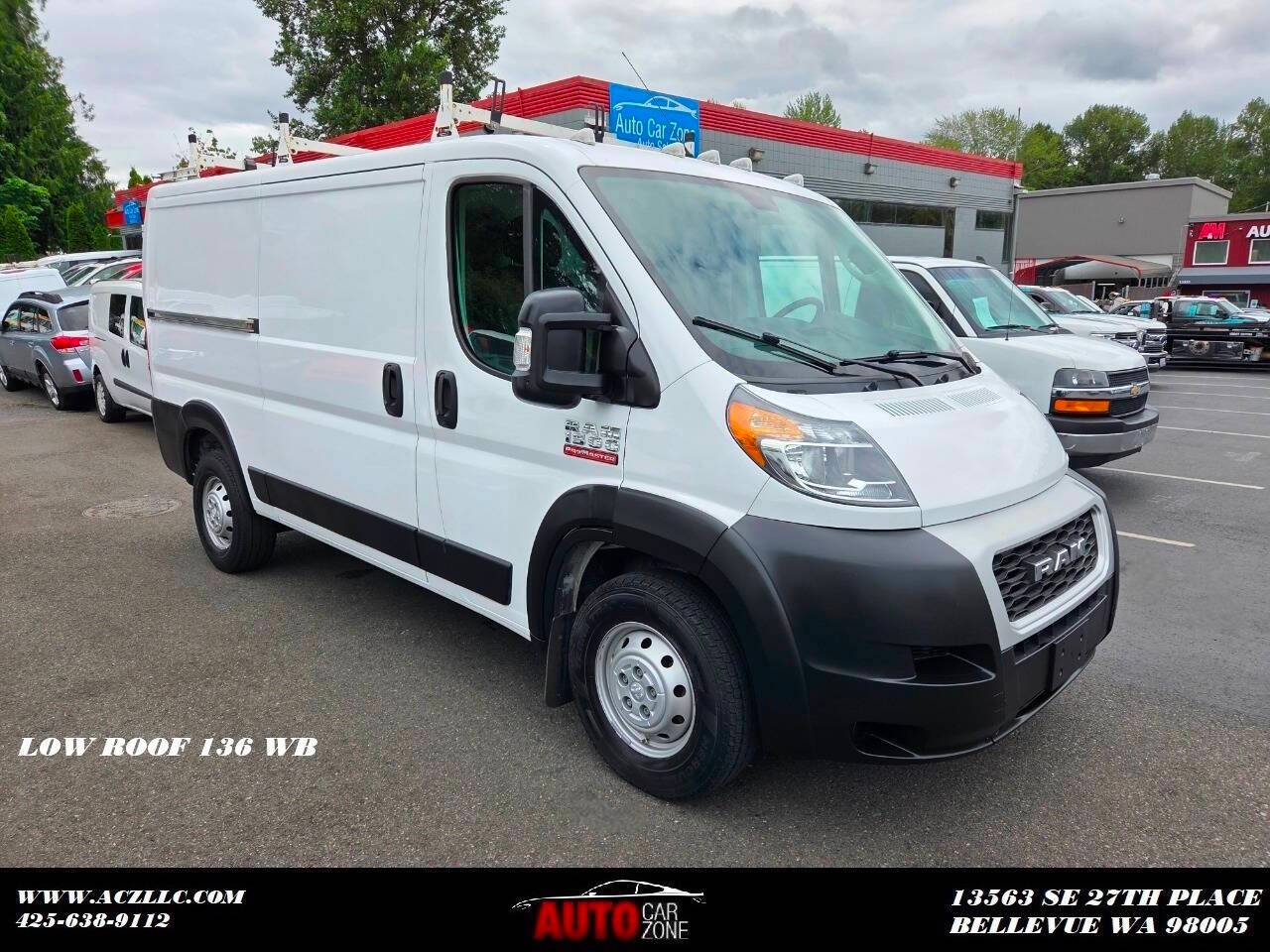 2019 Ram ProMaster Cargo Van 1500 — Cargo Van — 74,544 mi — Bellevue, WA