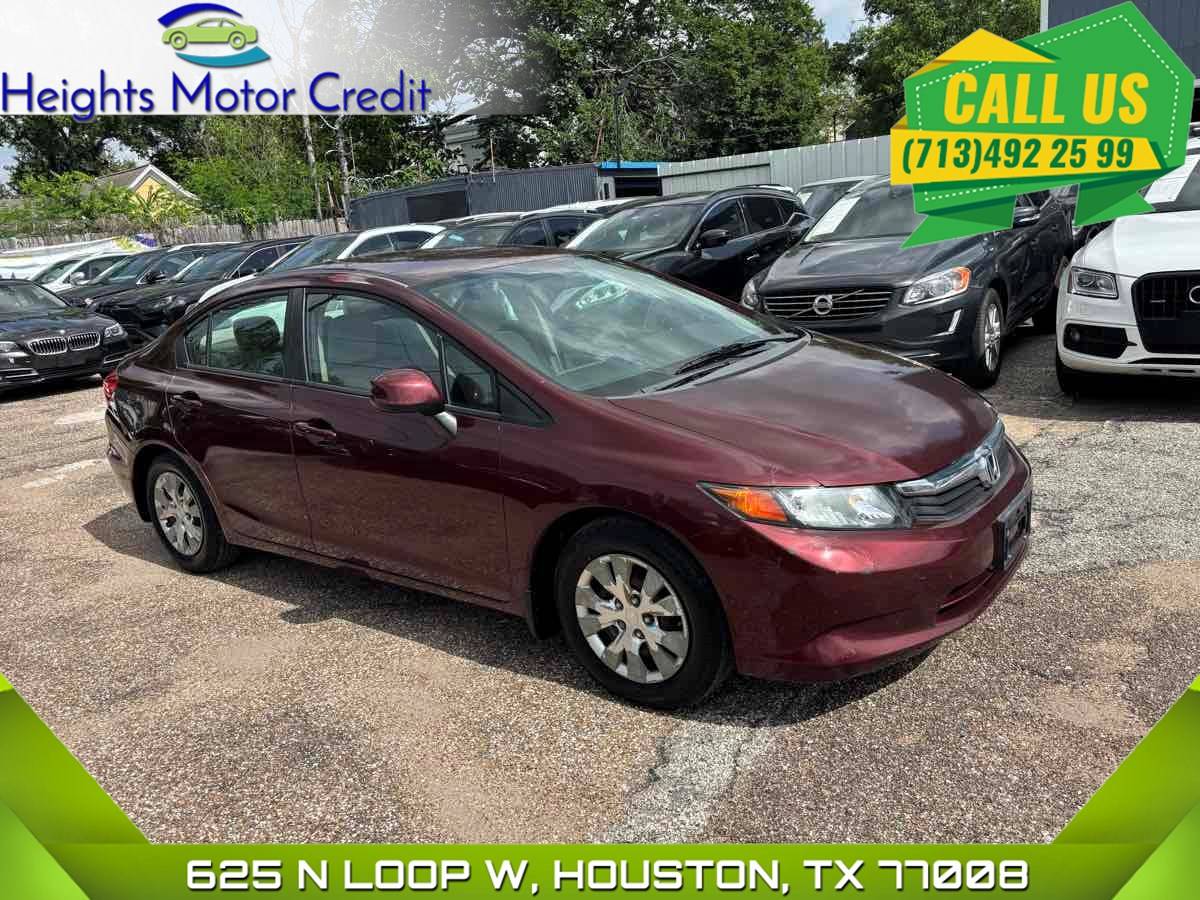 2012 Honda Civic LX — Sedan — 141,579 mi — Houston, TX