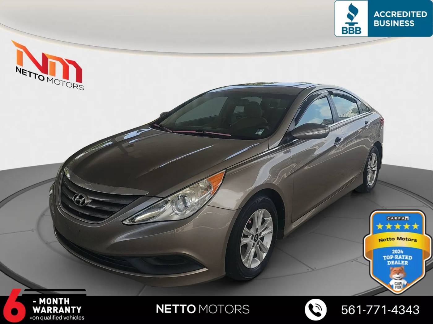 2014 Hyundai Sonata GLS — Sedan — 92,664 mi — West Palm Beach, FL