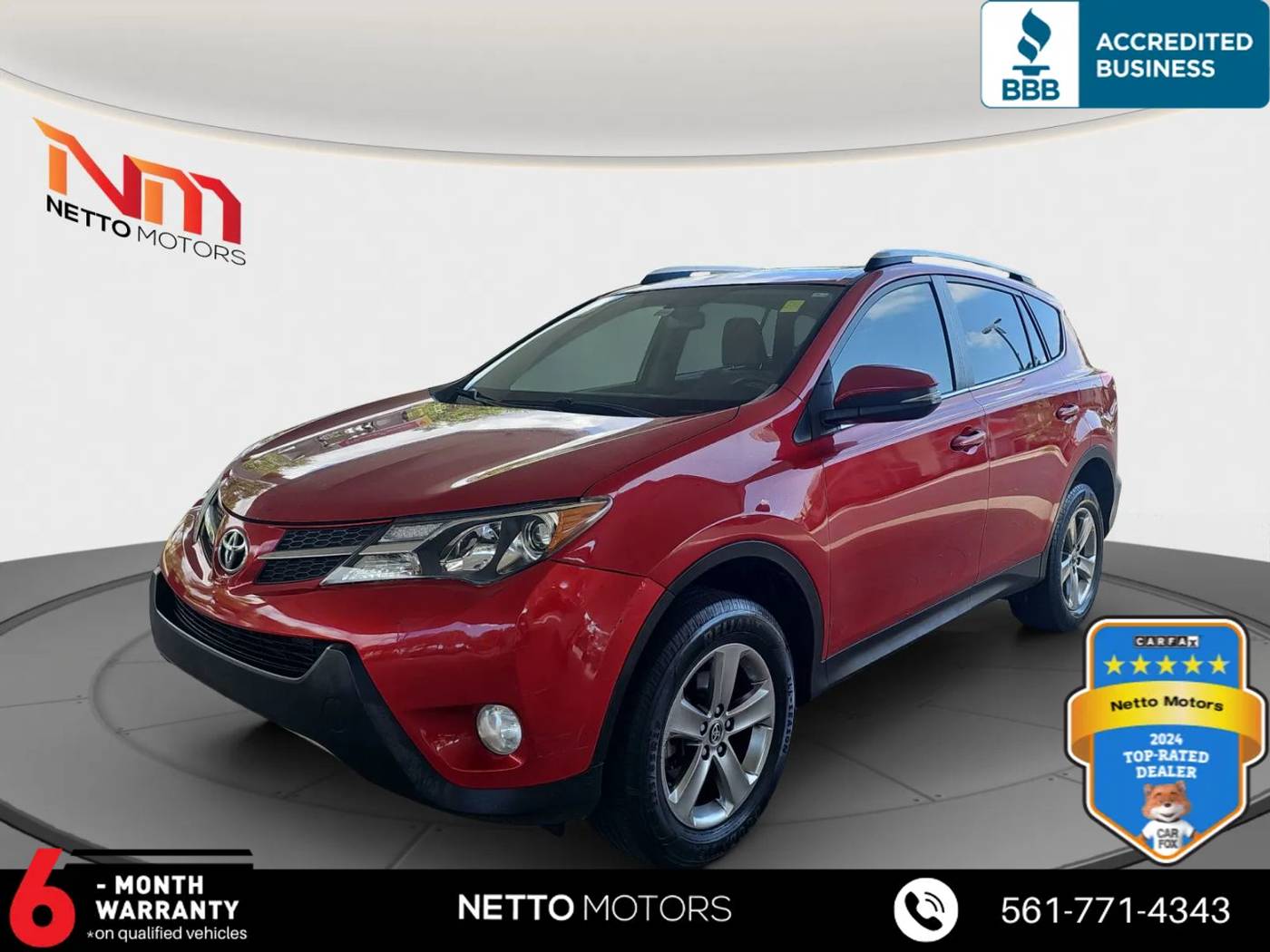 2015 Toyota RAV4 XLE — SUV — 131,005 mi — West Palm Beach, FL