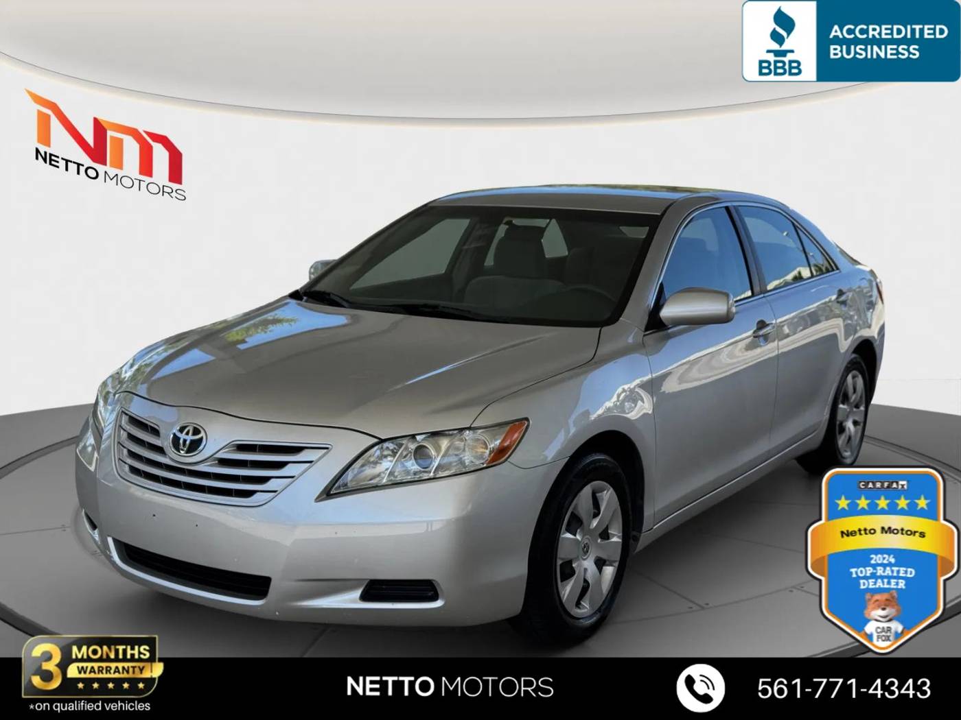 2009 Toyota Camry LE — Sedan — 132,260 mi — West Palm Beach, FL