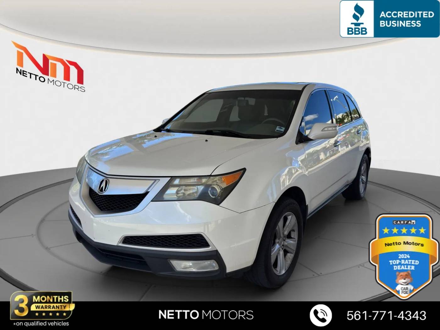 2011 Acura MDX Base — SUV — 167,286 mi — West Palm Beach, FL