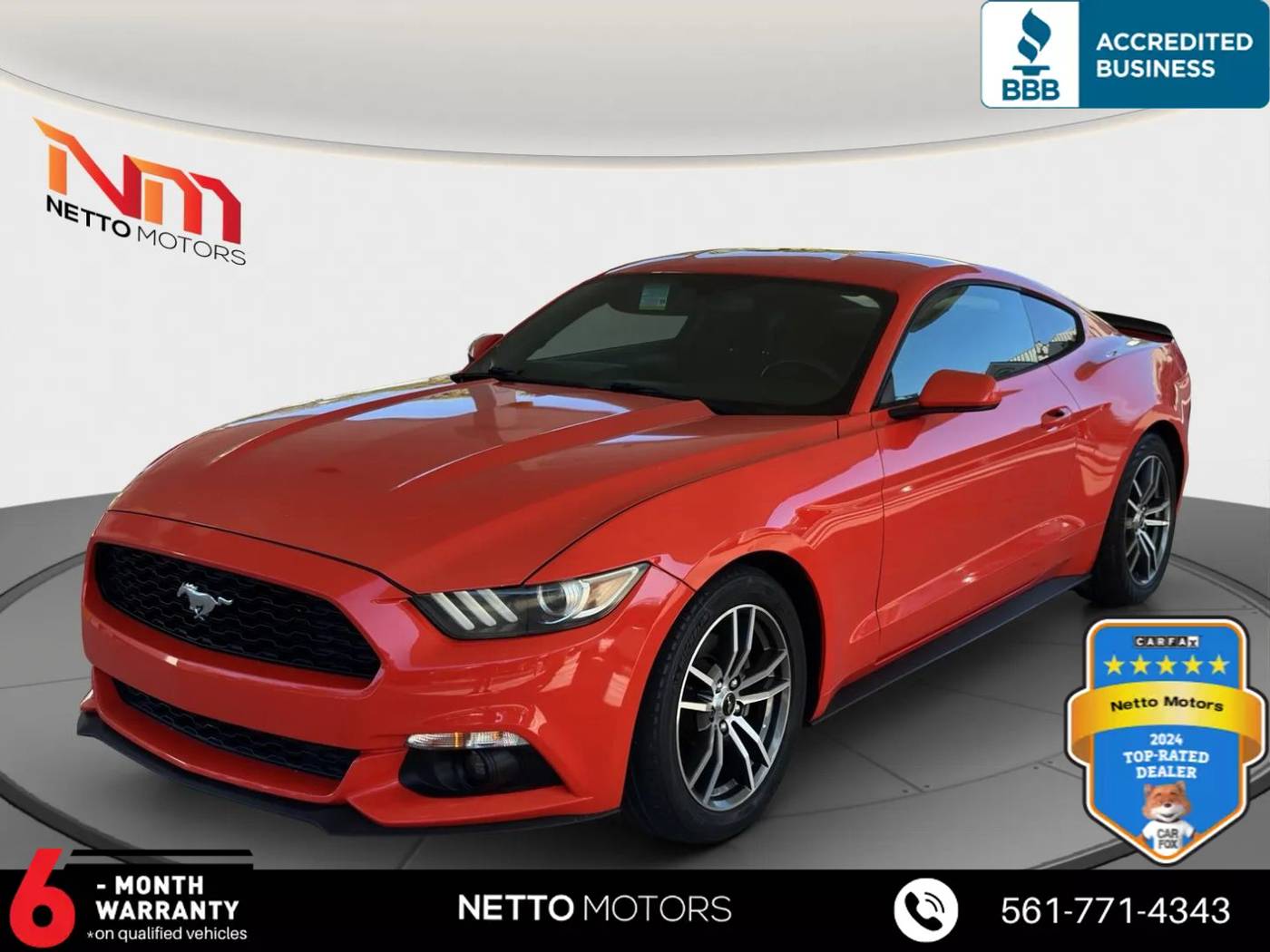 2016 Ford Mustang EcoBoost — Coupe — 92,453 mi — West Palm Beach, FL