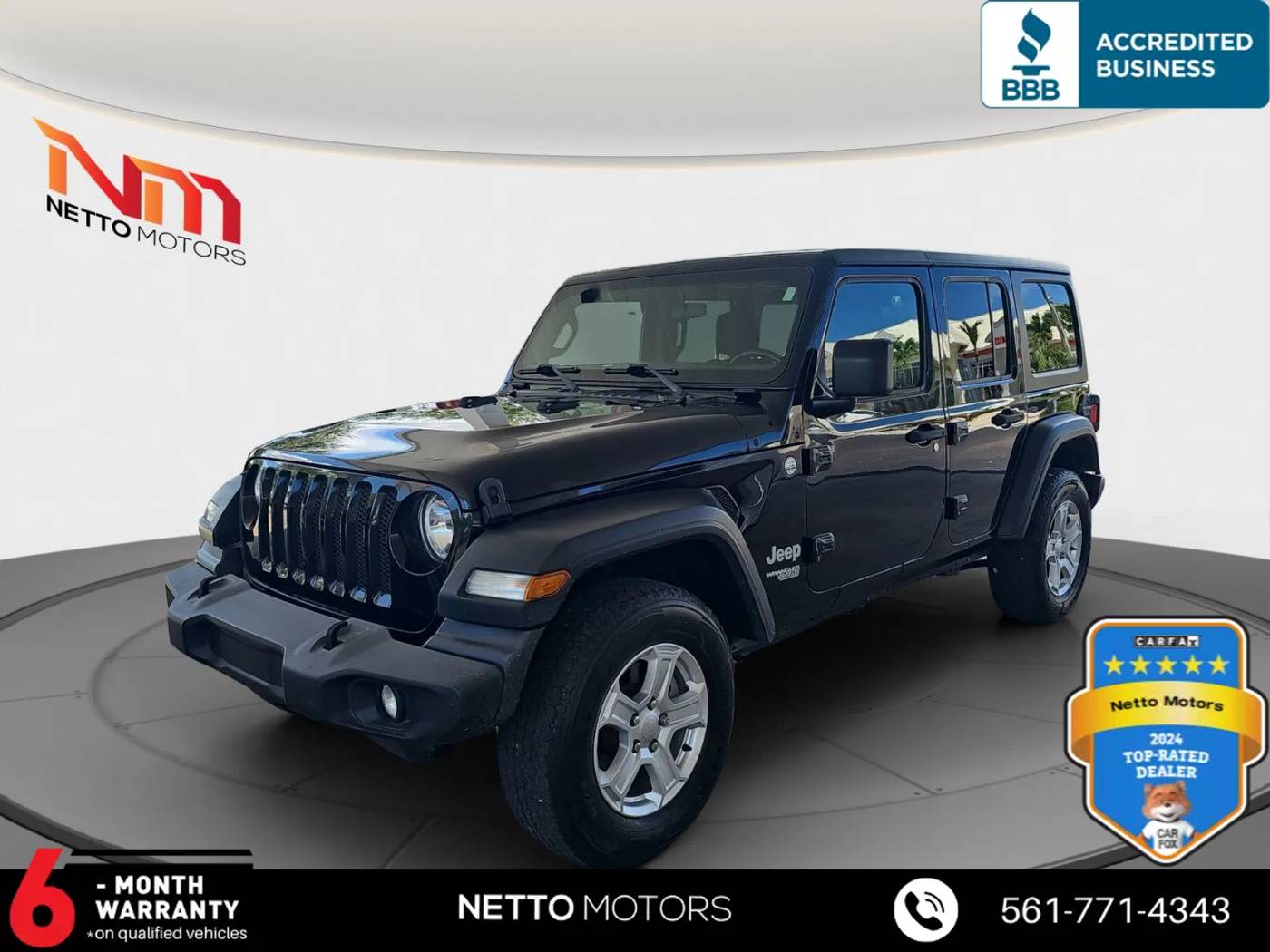 2018 Jeep Wrangler Sport S — SUV — 121,126 mi — West Palm Beach, FL