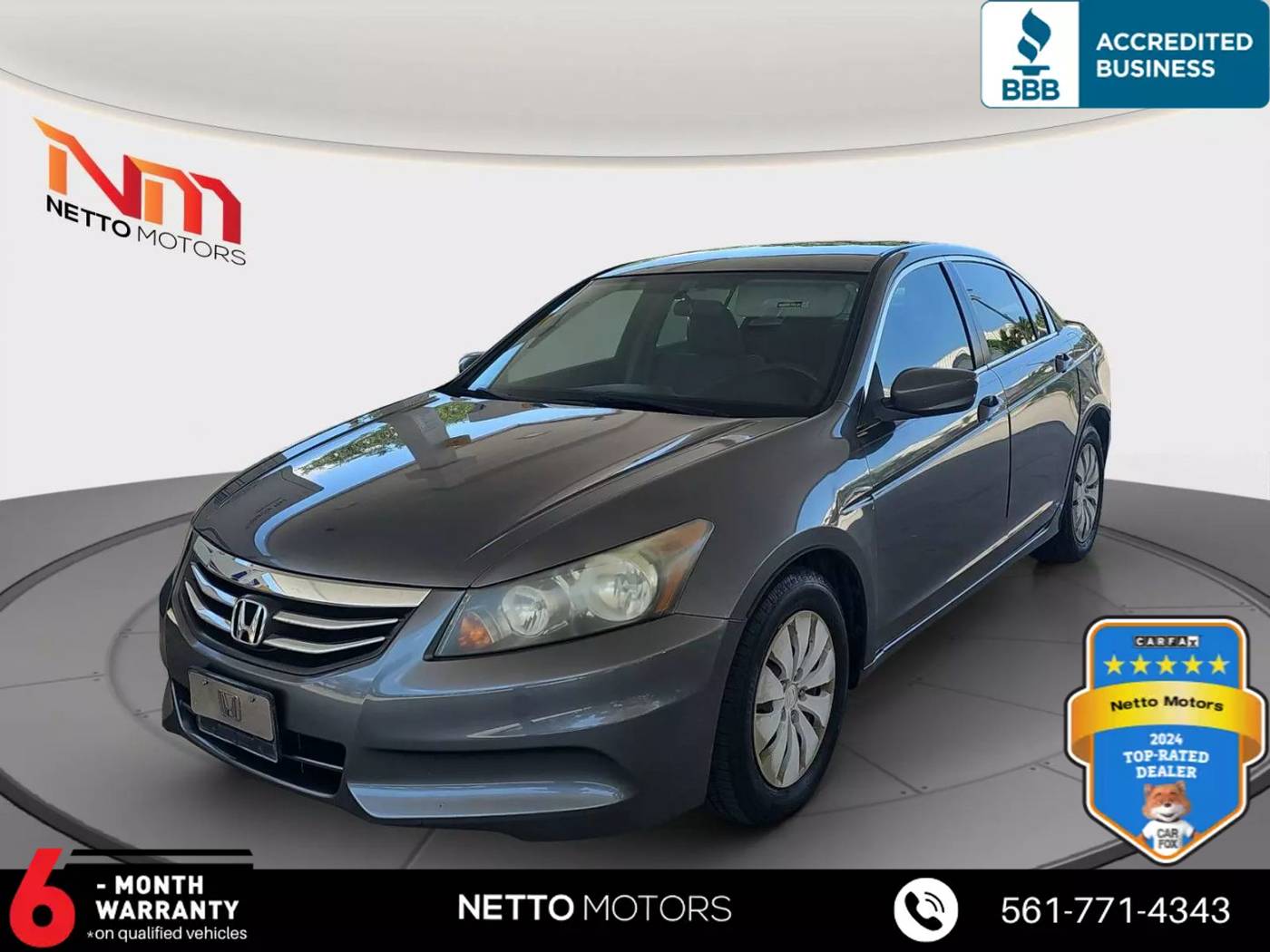 2011 Honda Accord LX — Sedan — 124,343 mi — West Palm Beach, FL
