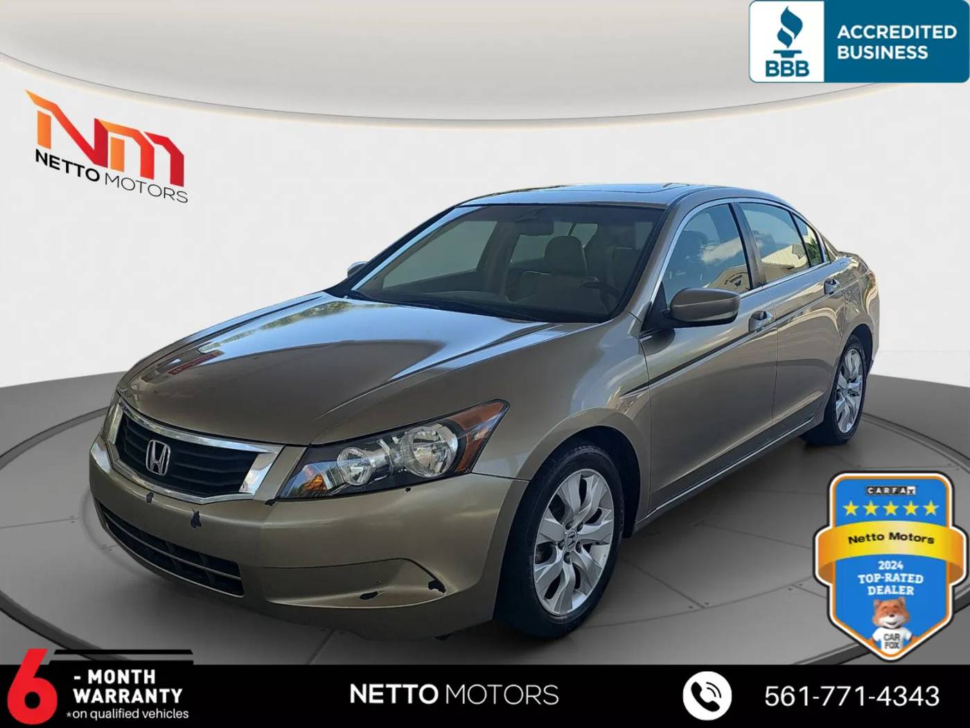 2008 Honda Accord EX-L — Sedan — 85,558 mi — West Palm Beach, FL