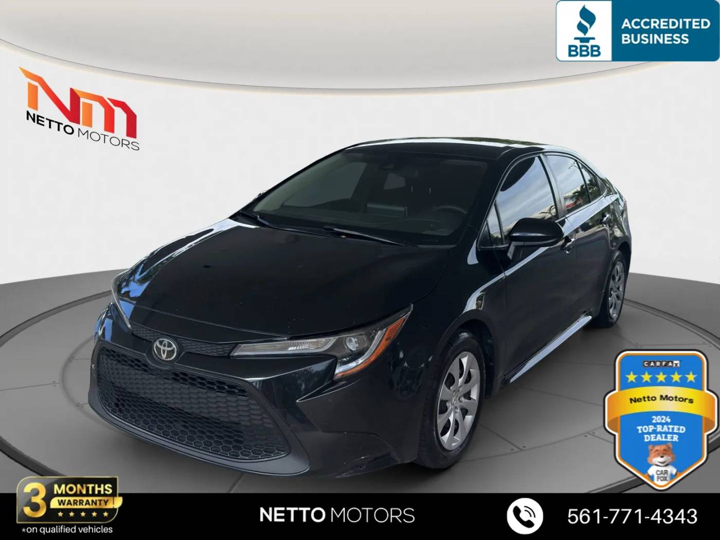 2021 Toyota Corolla LE — Sedan — 82,174 mi — West Palm Beach, FL