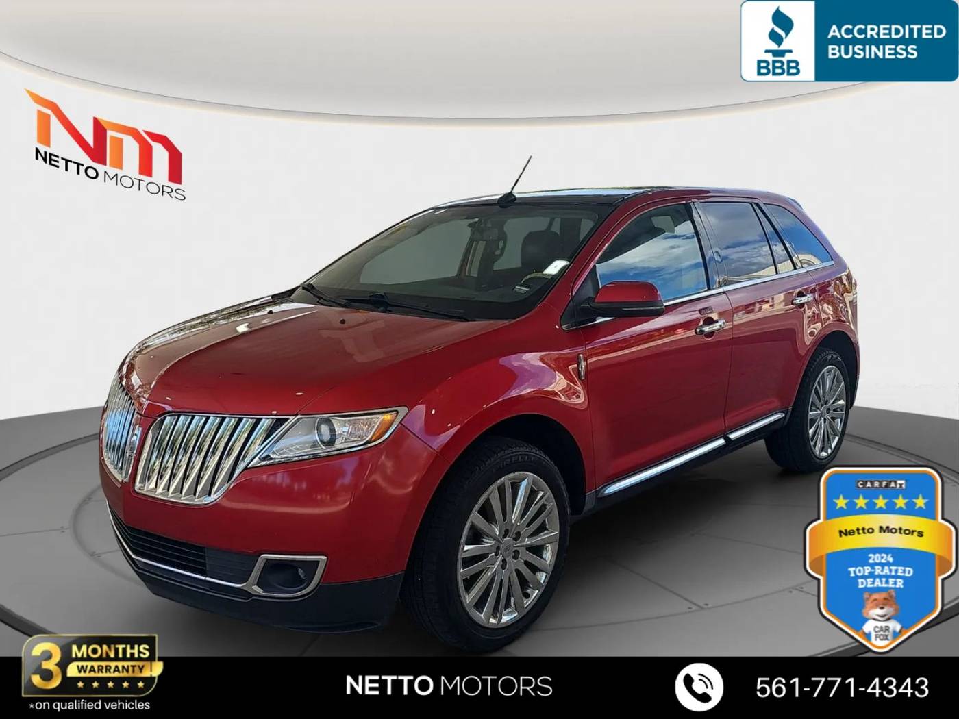 2012 Lincoln MKX FWD — SUV — 62,262 mi — West Palm Beach, FL