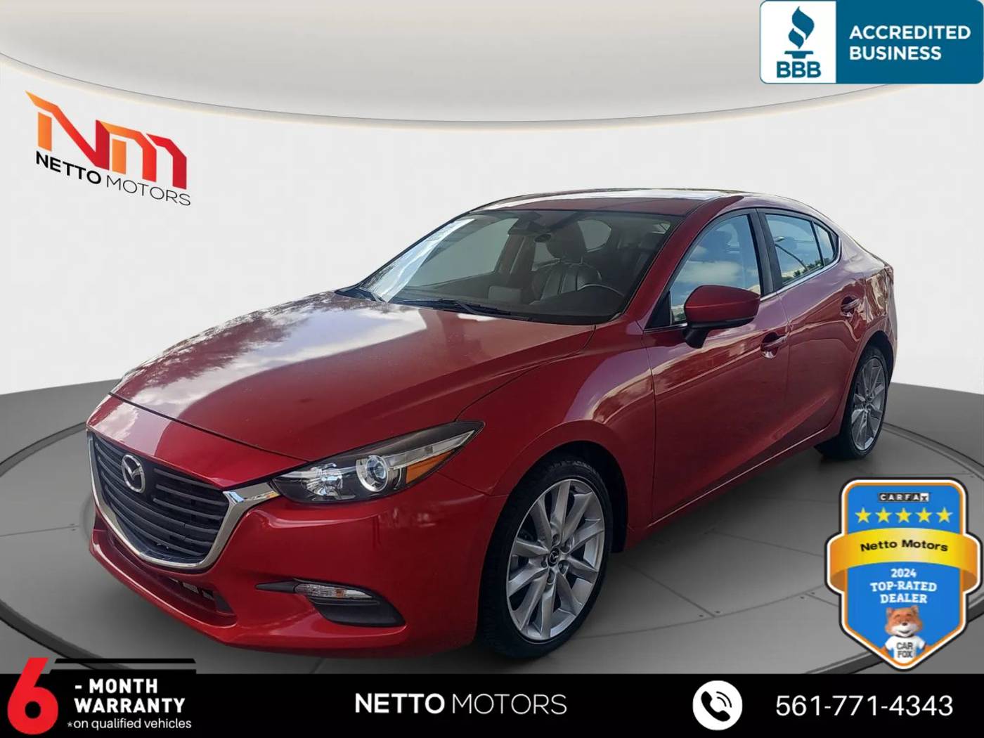 2017 Mazda Mazda3 Touring — Sedan — 91,137 mi — West Palm Beach, FL