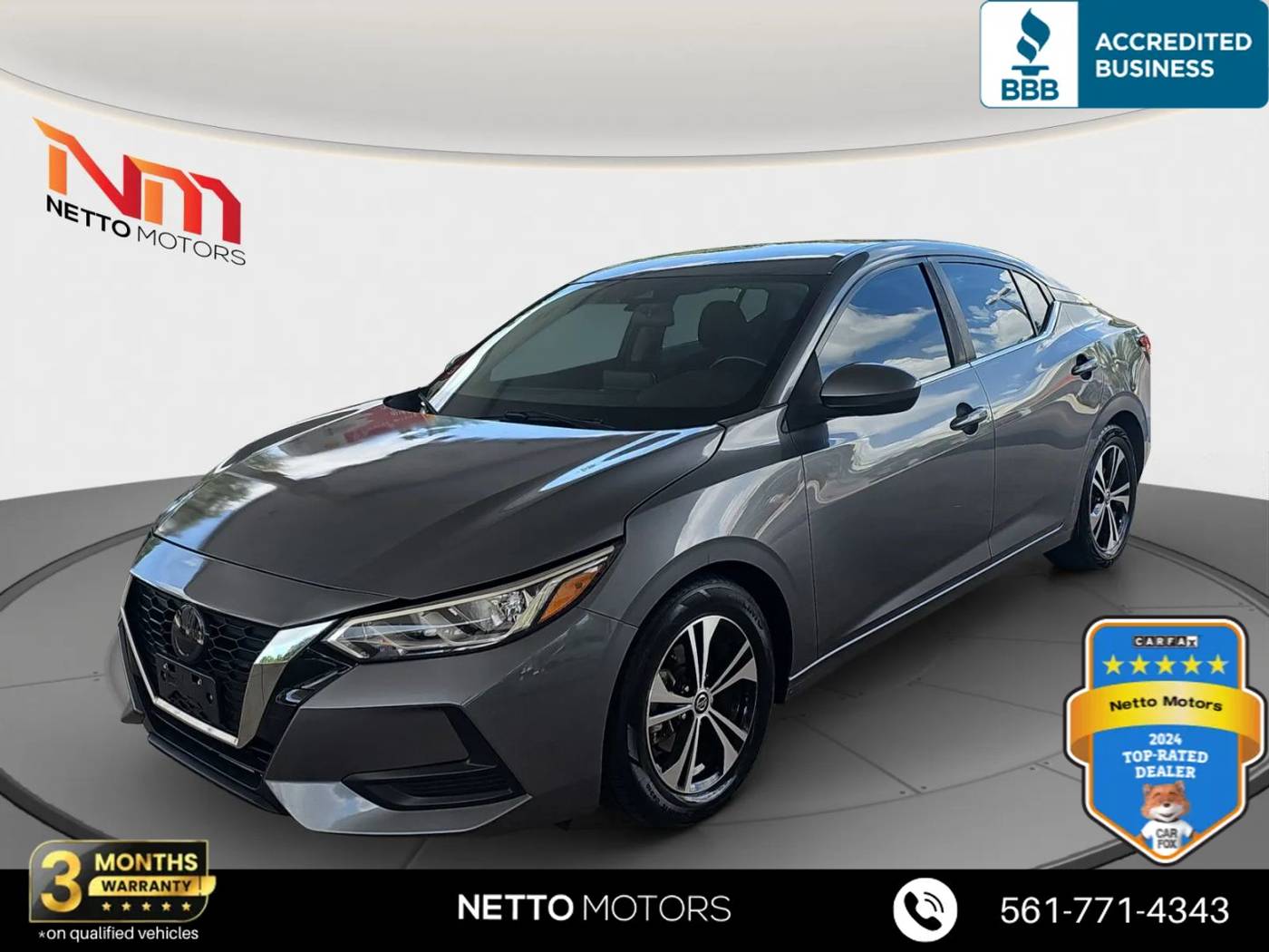 2021 Nissan Sentra SV — Sedan — 73,615 mi — West Palm Beach, FL