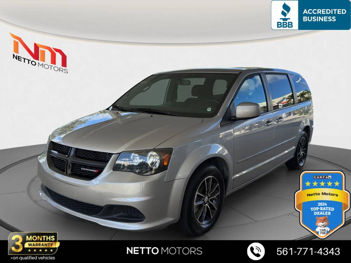 2017 Dodge Grand Caravan SE Plus — Minivan — 101,655 mi — West Palm Beach, FL