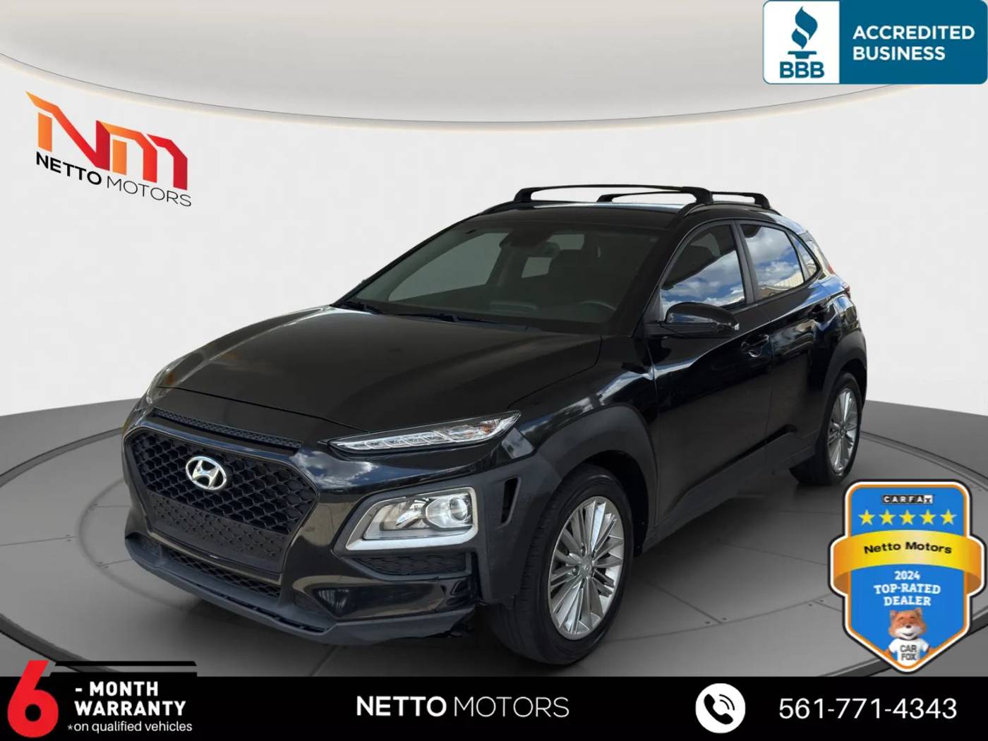2021 Hyundai Kona SEL — SUV — 77,480 mi — West Palm Beach, FL