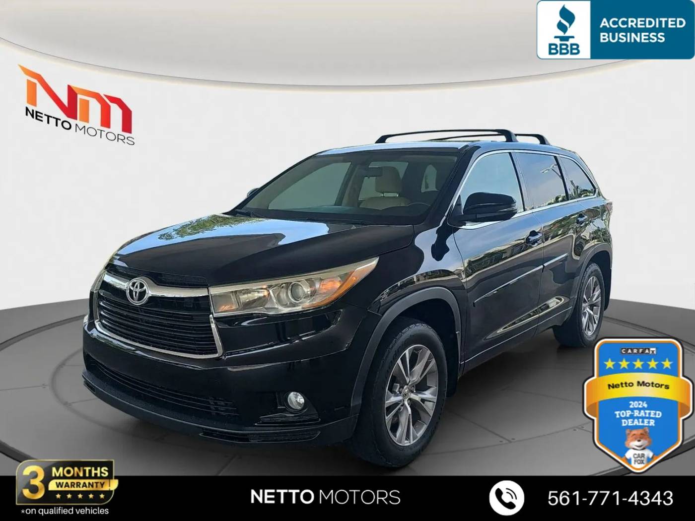 2016 Toyota Highlander LE Plus — SUV — 102,197 mi — West Palm Beach, FL