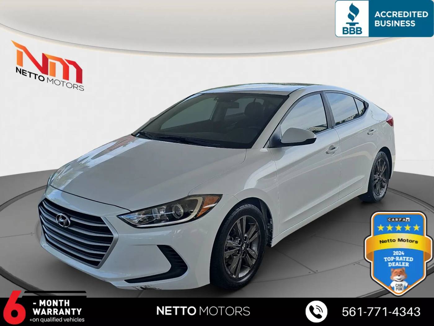 2018 Hyundai Elantra SEL — Sedan — 95,632 mi — West Palm Beach, FL