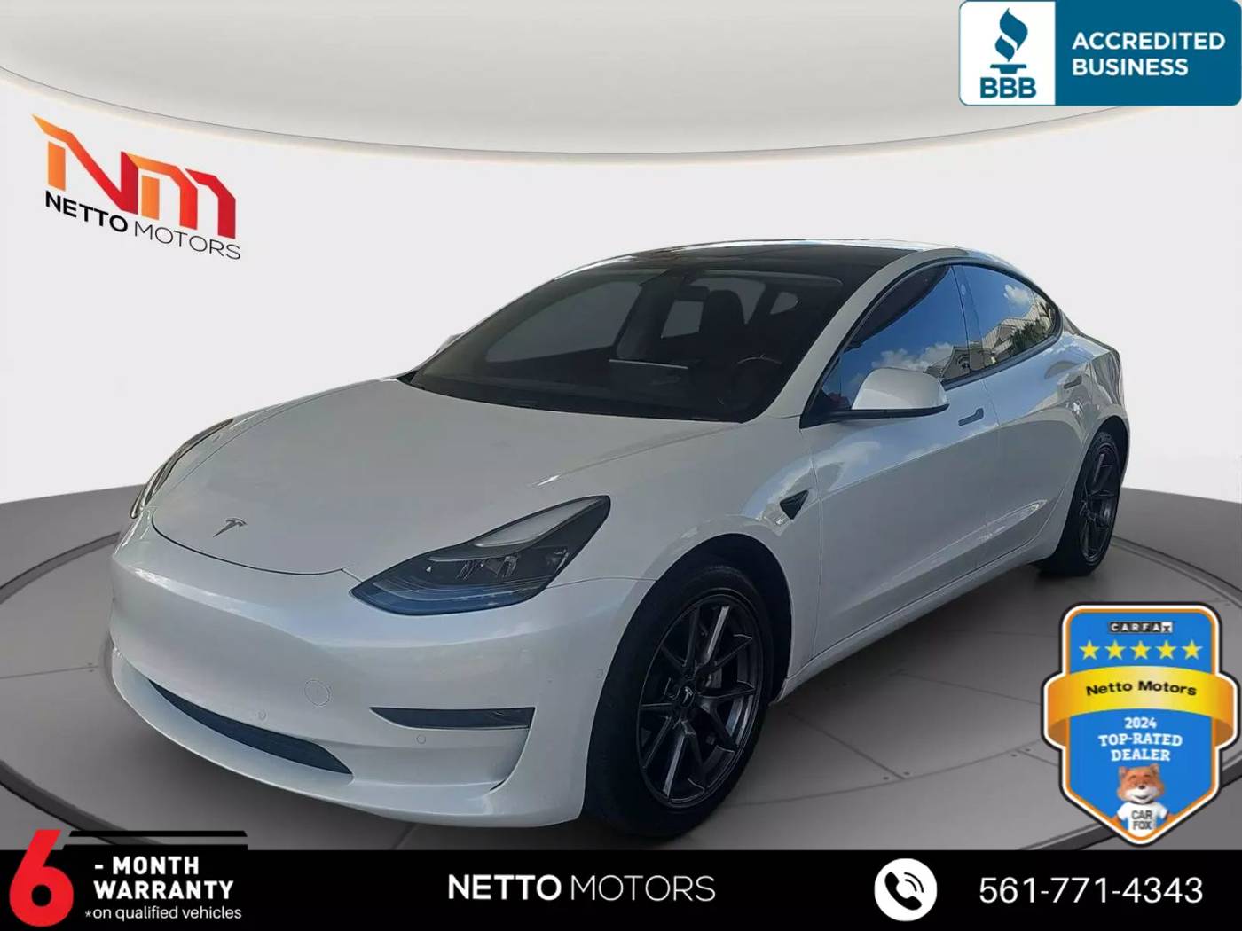 2021 Tesla Model 3 Standard Range Plus — Sedan — 44,529 mi — West Palm Beach, FL