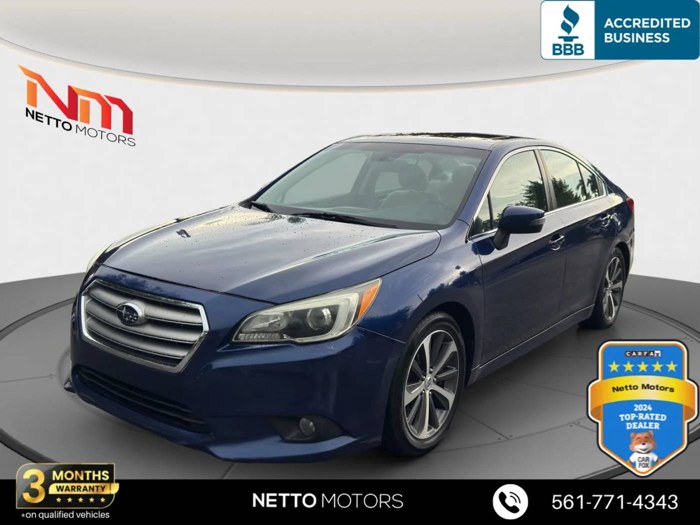 2016 Subaru Legacy 3.6R Limited — Sedan — 106,908 mi — West Palm Beach, FL