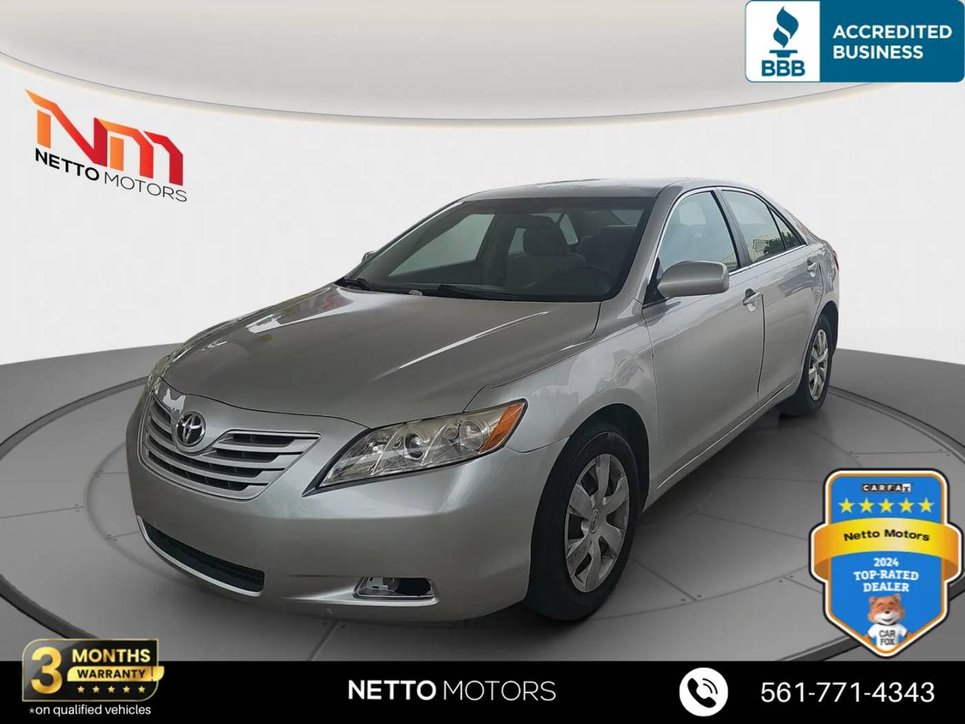 2007 Toyota Camry CE — Sedan — 83,694 mi — West Palm Beach, FL