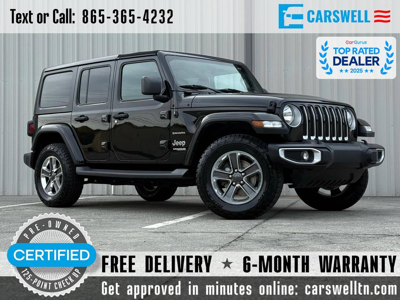 2018 Jeep Wrangler Sahara — SUV — 94,081 mi — Sevierville, TN