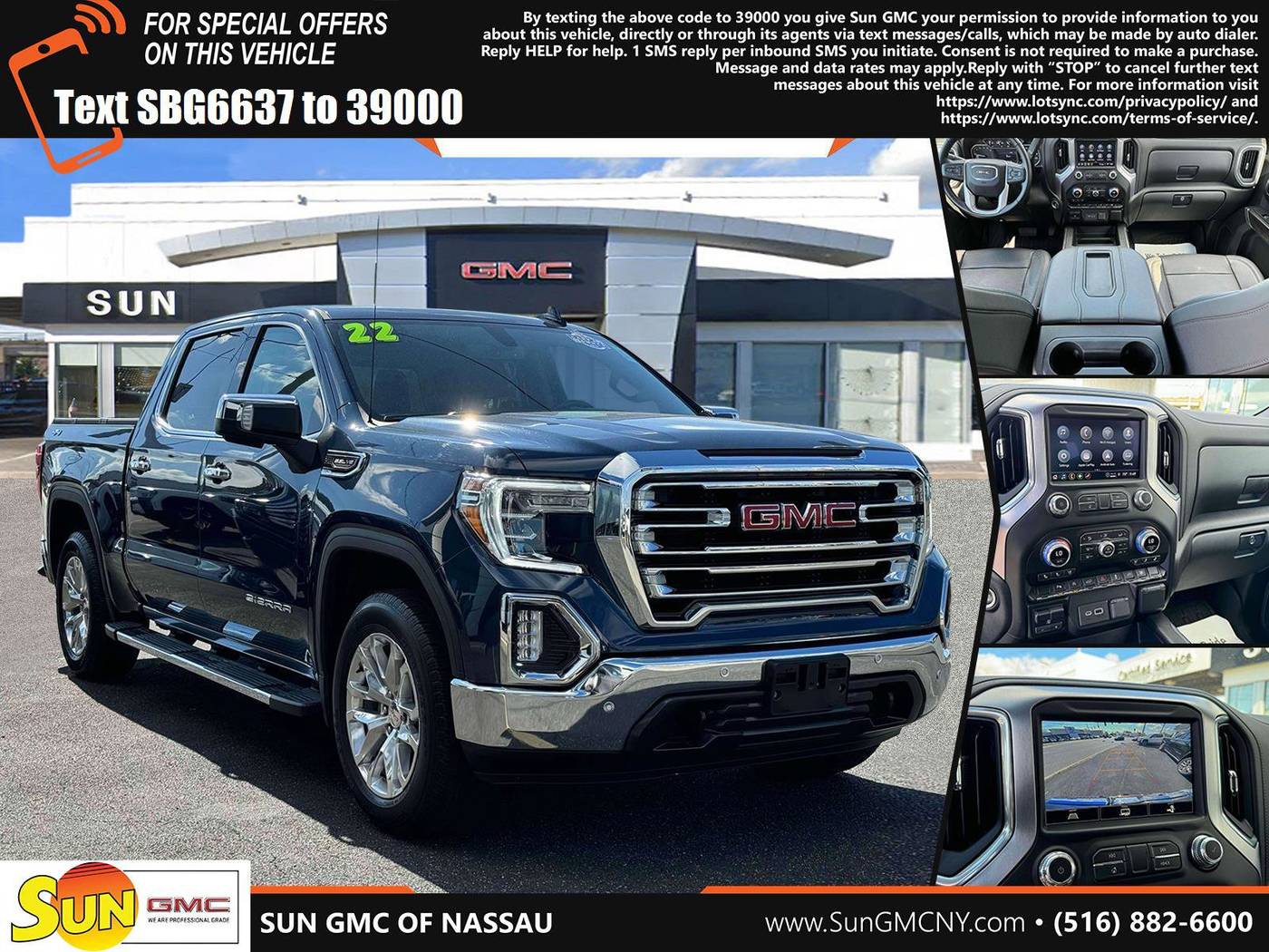 2021 GMC Sierra 1500 SLT — Pickup Truck — 21,276 mi — Wantagh, NY