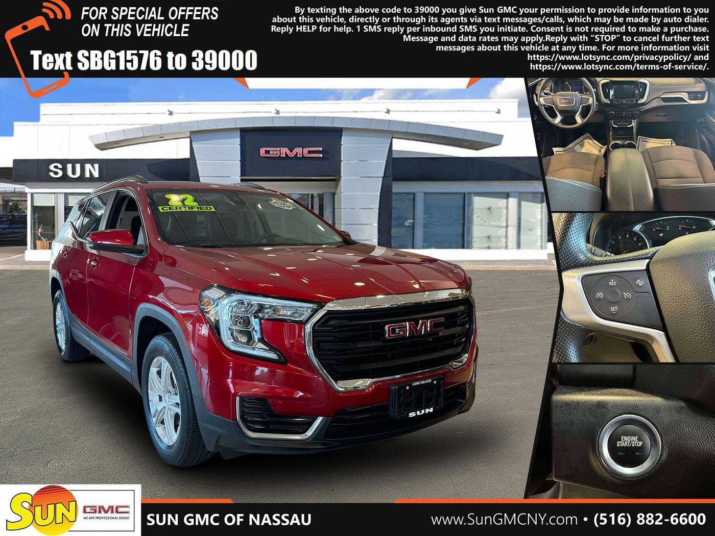 2022 GMC Terrain SLE — SUV — 15,474 mi — Wantagh, NY
