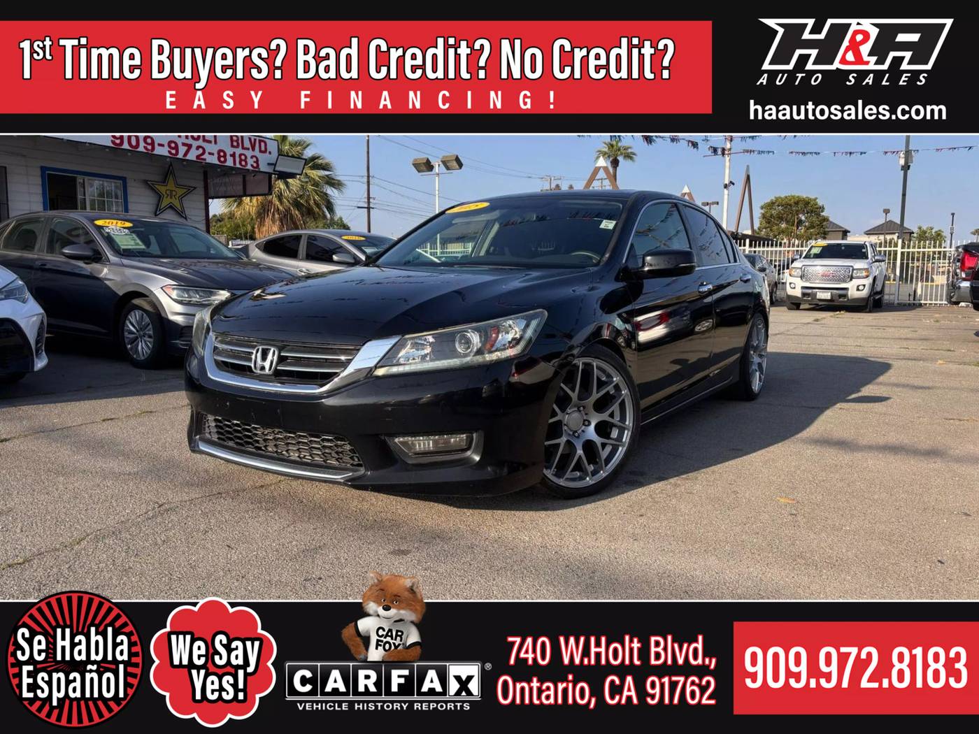 2015 Honda Accord EX — Sedan — 127,215 mi — Ontario, CA
