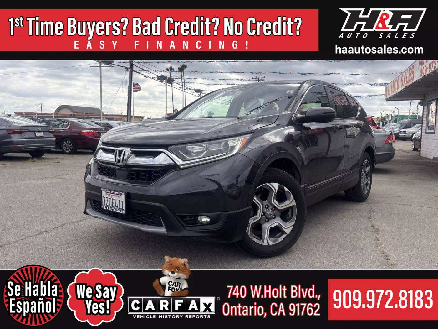 2017 Honda CR-V EX — SUV — 147,467 mi — Ontario, CA