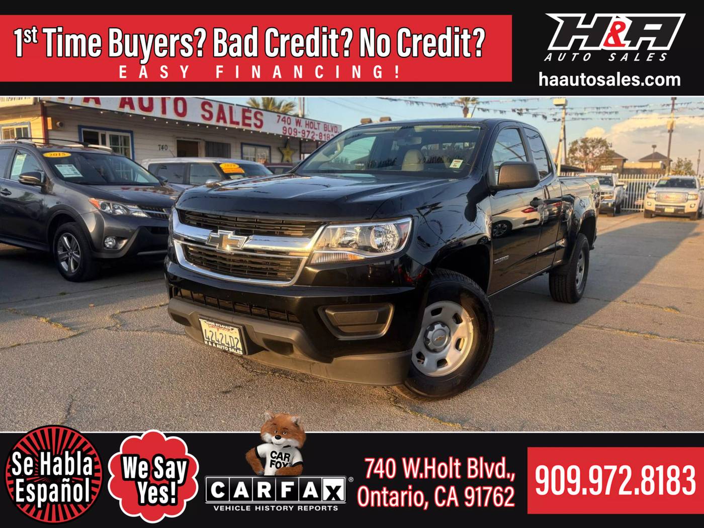 2017 Chevrolet Colorado WT — Pickup Truck — 110,375 mi — Ontario, CA
