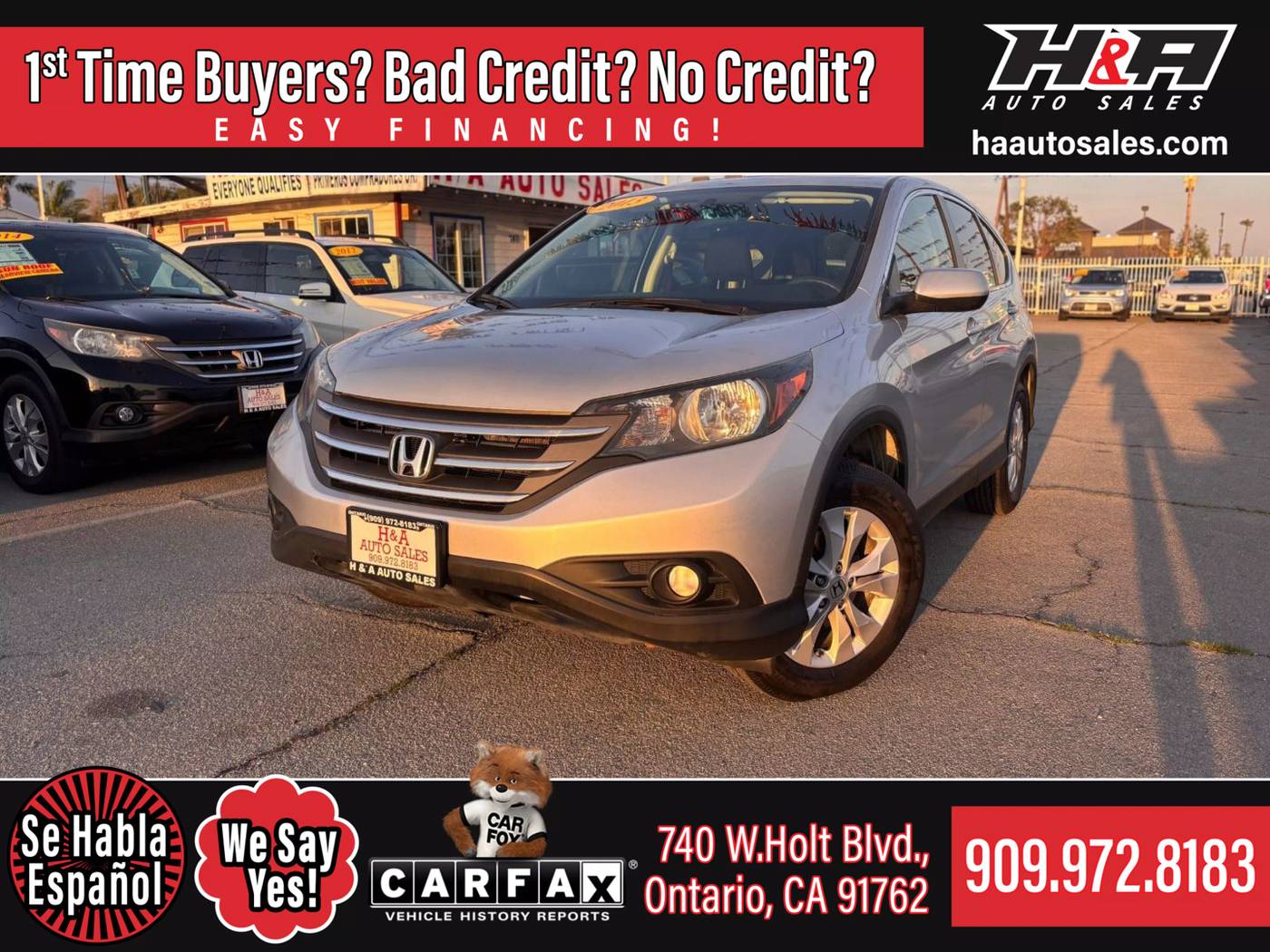2013 Honda CR-V EX — SUV — 68,695 mi — Ontario, CA