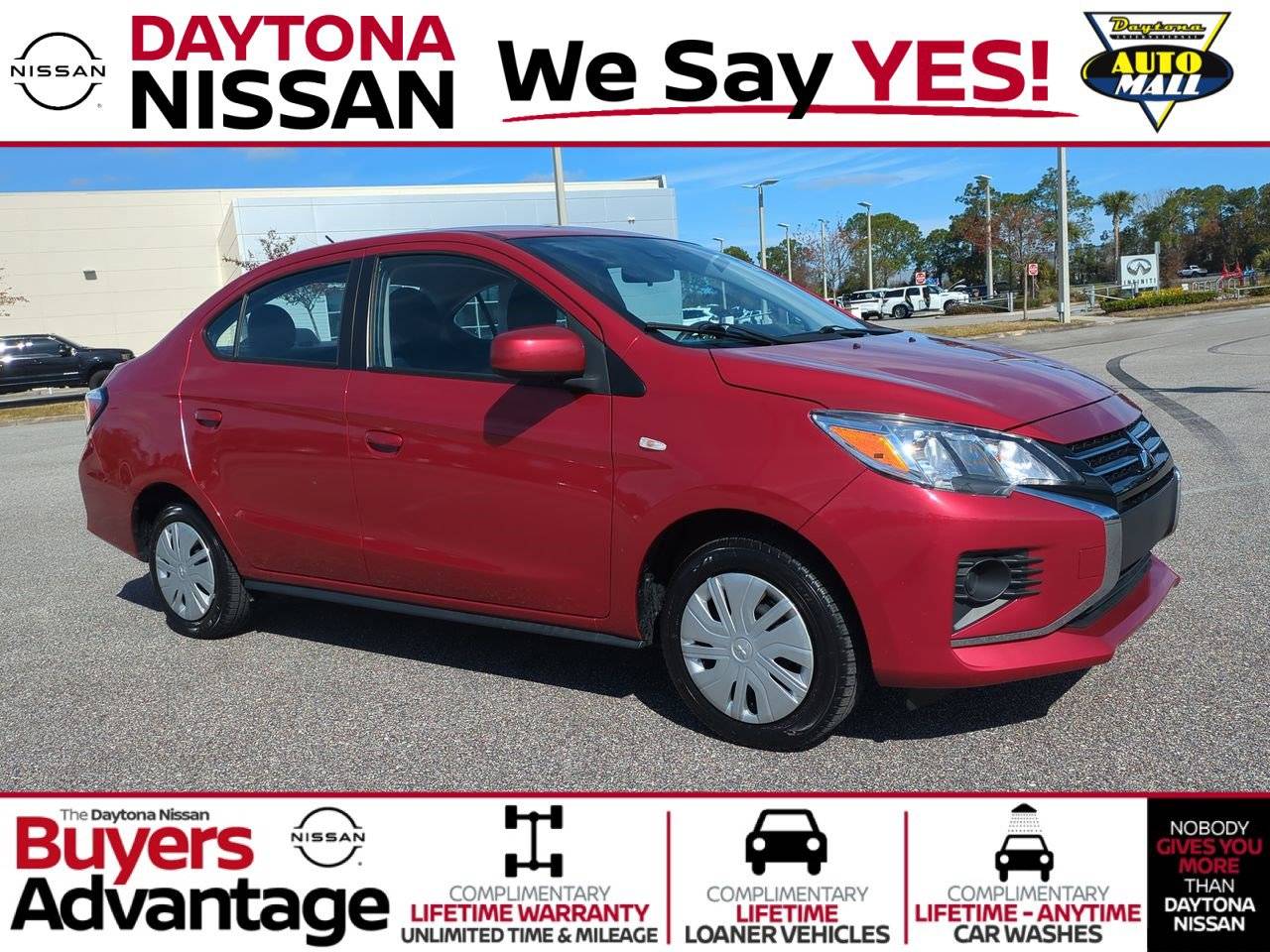 2022 Mitsubishi Mirage ES — Sedan — 11,382 mi — Daytona Beach, FL