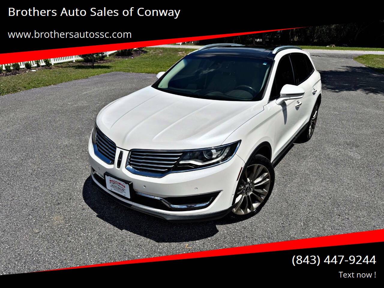 2016 Lincoln MKX Reserve — SUV — 83,080 mi — Conway, SC