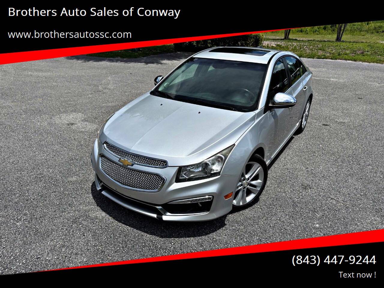 2015 Chevrolet Cruze LTZ — Sedan — 117,062 mi — Conway, SC